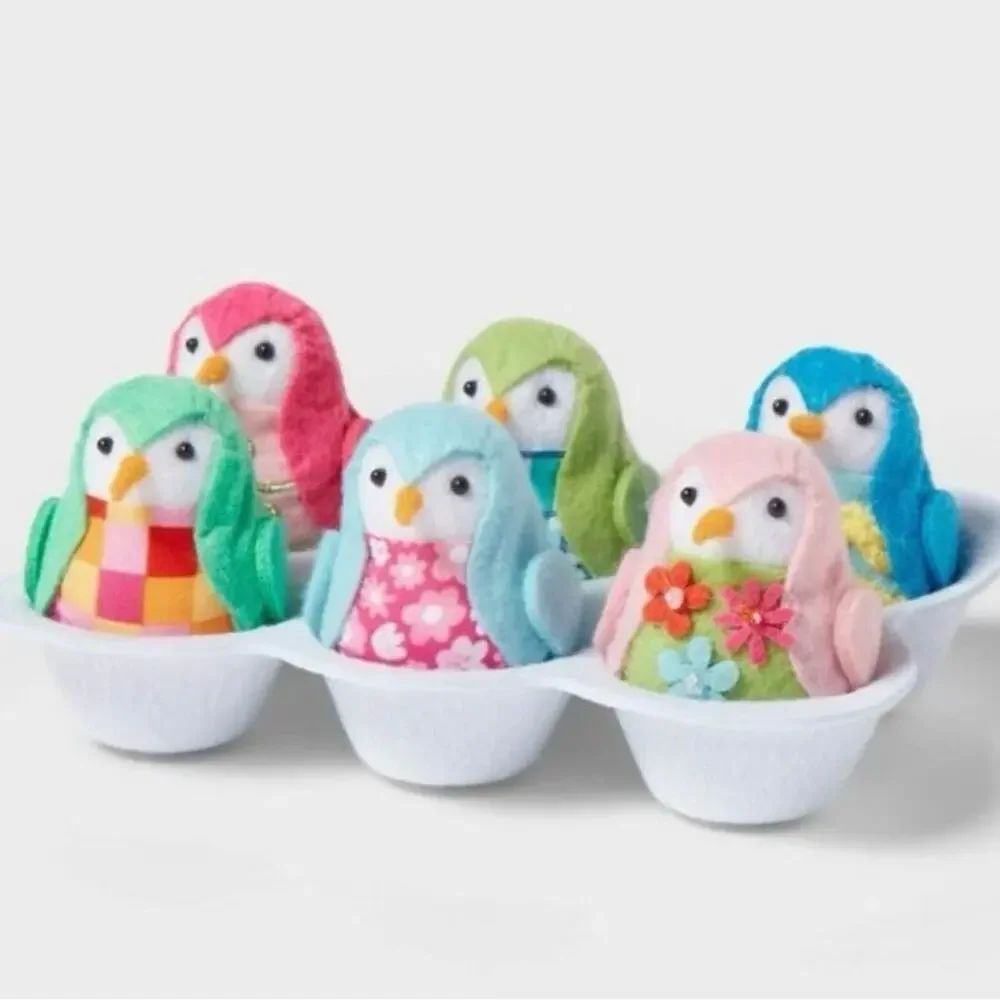 Target Spritz Featherly Friends 7pc Felt Egg Carton Birds Easter 2025 NEW